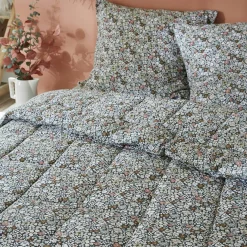 Couette imprimée tempérée (140 x 200 cm) et une taie coton Malia Multicolore