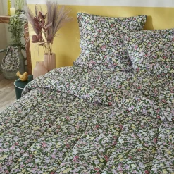 Couette imprimée tempérée (140 x 200 cm) et une taie coton Myosotis Multicolore