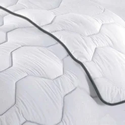 Couette très chaude enveloppe percale de coton (240 x 220 cm) Galaxie Blanche