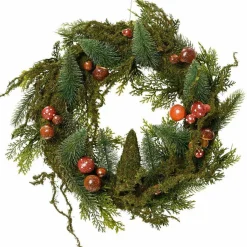 Couronne de Noël (D60 cm) Champignons en forêt