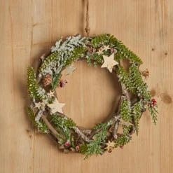 Couronne de Noël (D32 cm) Greywood Vert et nature
