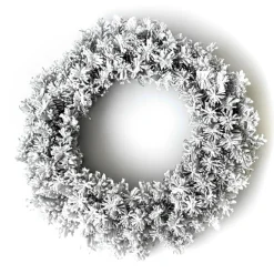 Couronne de Noël (D60 cm) Royal Vert enneigé