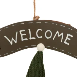 Couronne de Noël (D33 cm) Welcome Hérisson Marron