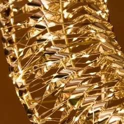 Couronne de Noël lumineuse 960 Micro LED (D70 cm) Effet flash Or et blanc chaud