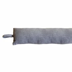 Coussin bas de porte coton recyclé (80 x 8 cm) Dune Gris clair
