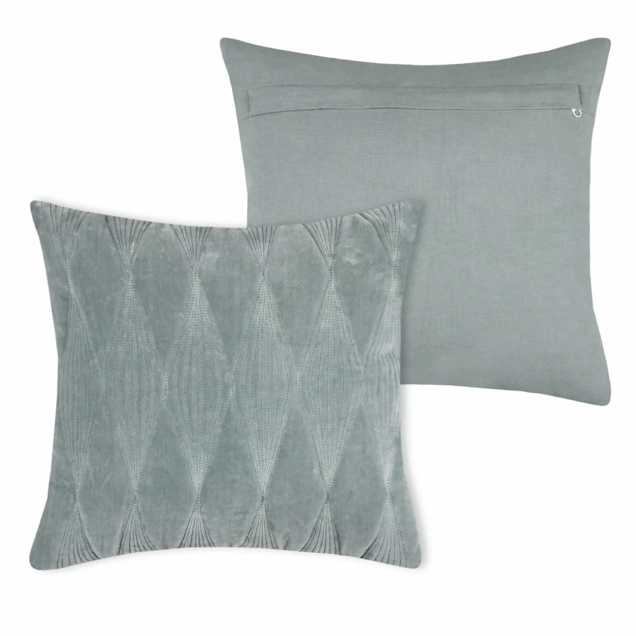 Coussin carré (40 cm) Naomie Vert jade