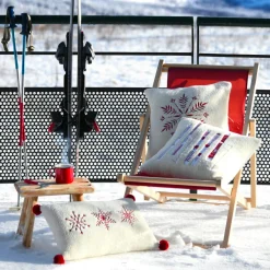 Coussin carré (45 x 45 cm) Bessey Ecru