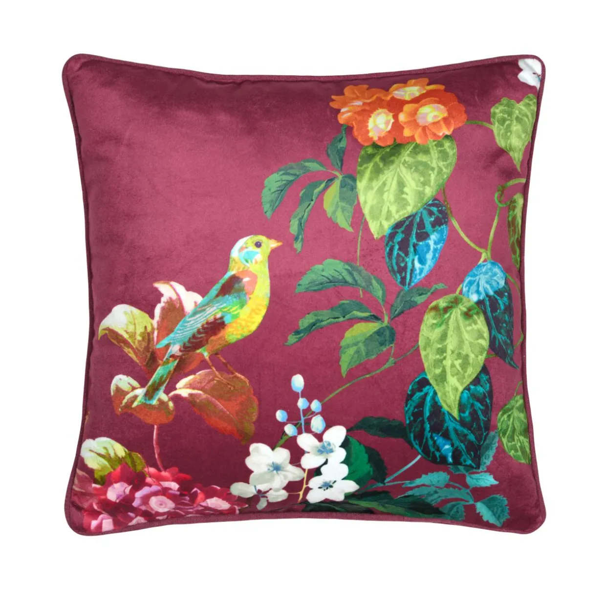 Coussin carré (40 x 40 cm) Emmy Bordeaux