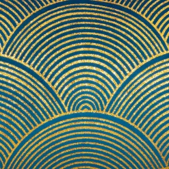 Coussin carré (40 x 40 cm) Glitter Bleu canard