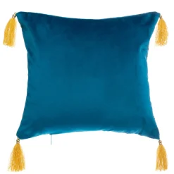 Coussin carré (40 x 40 cm) Glitter Bleu canard