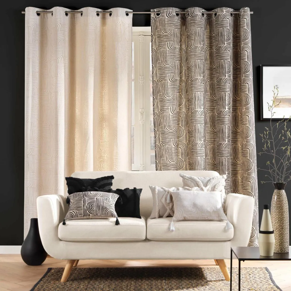 Coussin carré (40 x 40 cm) Zita Beige