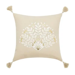 Coussin carré coton (45 x 45 cm) Majestia Beige