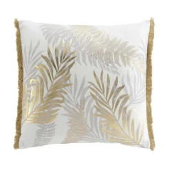 Coussin carré coton (50 x 50 cm) Melisse Or