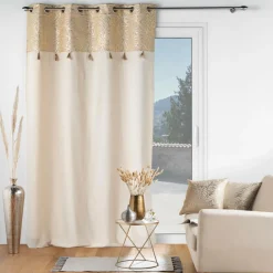 Coussin carré coton (40 x 40 cm) Solea Or