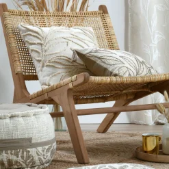 Coussin carré coton (40 x 40 cm) Hemera Beige