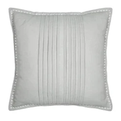 Coussin carré coton (50 x 50 cm) Joséphine Gris clair