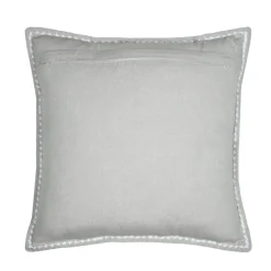 Coussin carré coton (50 x 50 cm) Joséphine Gris clair