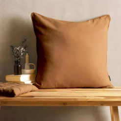 Coussin carré coton (60 x 60 cm) Pixel Camel