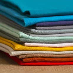 Coussin carré coton (45 x 45 cm) Pixel franges Terracotta