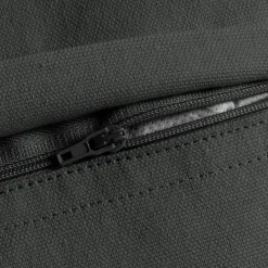 Coussin carré coton (45 x 45 cm) Pixel franges Gris anthracite