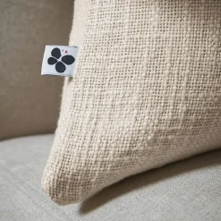 Coussin carré coton (60 x 60 cm) Sixtine Beige