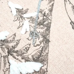 Coussin carré coton (45 x 45 cm) Villard Gris