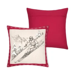 Coussin carré coton (45 x 45 cm) Villard Gris