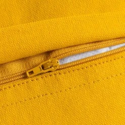 Coussin carré coton (40 x 40 cm) Pixel Jaune moutarde