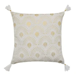 Coussin carré coton (45 x 45 cm) Layoa Or