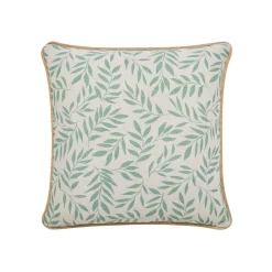 Coussin carré coton (45 x 45 cm) Naya Vert sauge