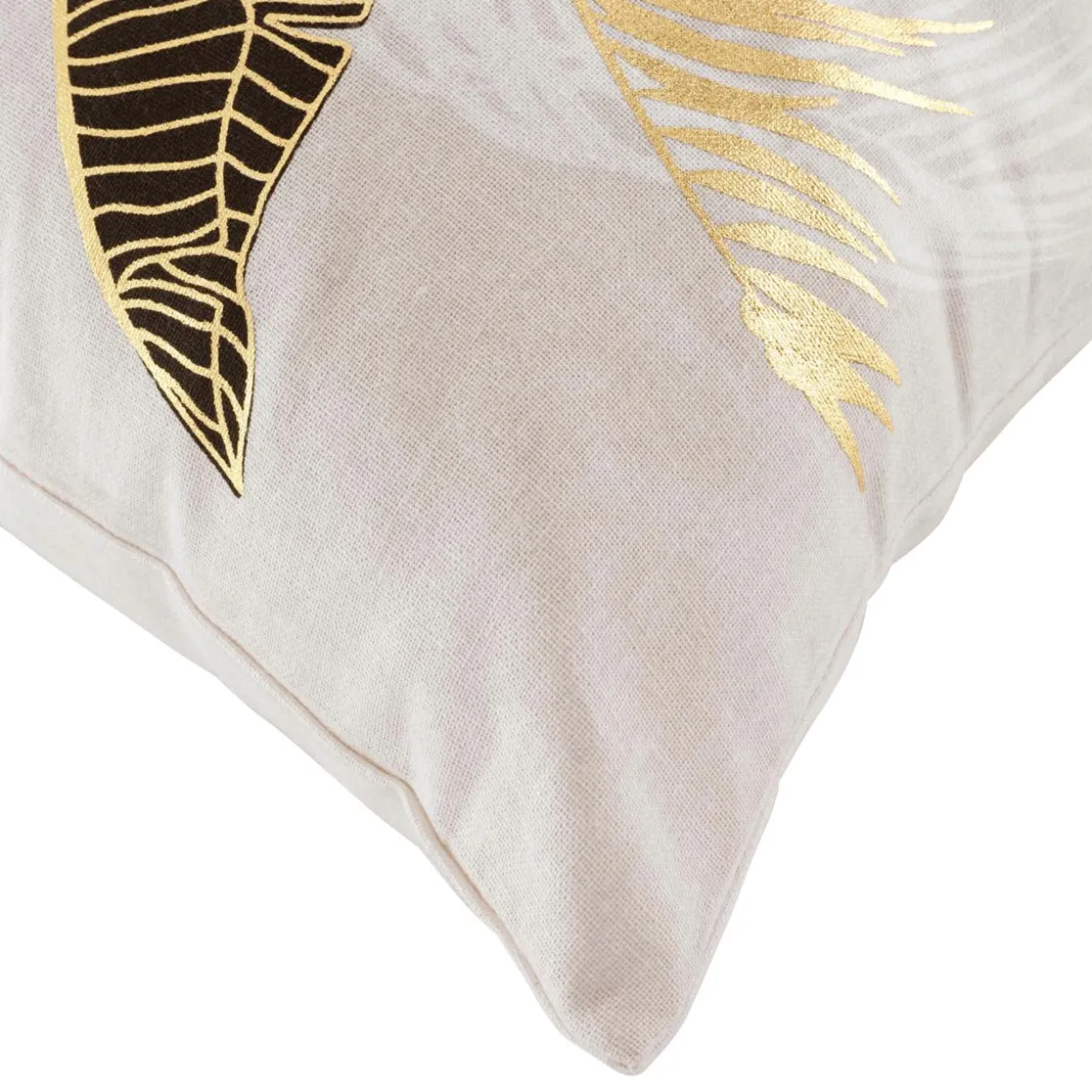 Coussin carré coton (45 x 45 cm) Aileen Ecru