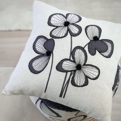 Coussin carré coton (45 x 45 cm) Tilda Ecru