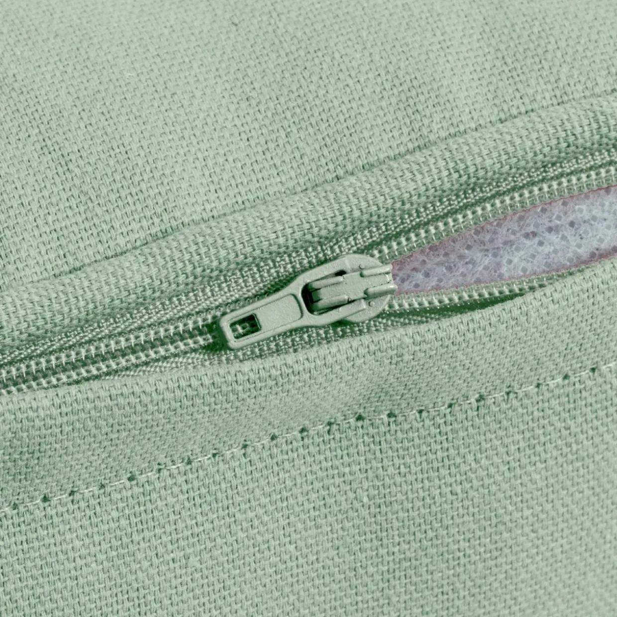 Coussin carré coton (60 x 60 cm) Pixel Vert menthe