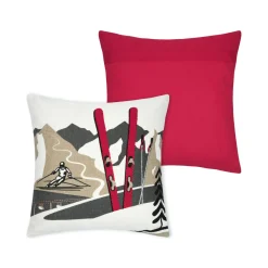 Coussin carré coton (40 x 40 cm) Villard Gris