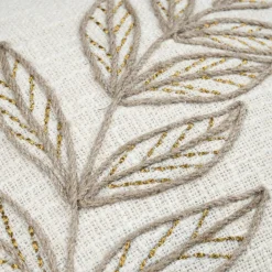 Coussin carré coton (40 x 40 cm) Hemera Ecru