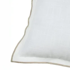 Coussin carré coton (45 x 45 cm) Helios Blanc