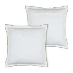 Coussin carré coton (45 x 45 cm) Helios Blanc