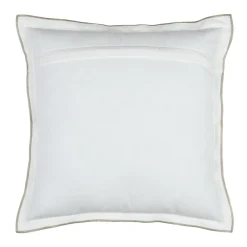 Coussin carré coton (45 x 45 cm) Helios Blanc