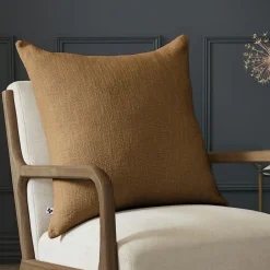 Coussin carré coton (60 x 60 cm) Sixtine Camel