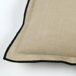 Coussin carré coton (45 x 45 cm) Helios Ecru