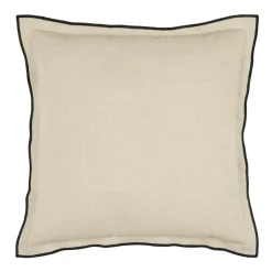 Coussin carré coton (45 x 45 cm) Helios Ecru