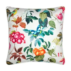 Coussin carré coton (45 x 45 cm) Emmy Ecru