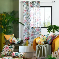 Coussin carré coton (45 x 45 cm) Emmy Ecru