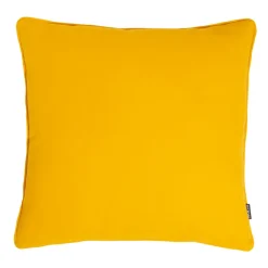 Coussin carré coton (60 x 60 cm) Pixel Jaune moutarde