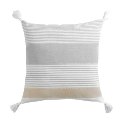 Coussin carré coton (60 x 60 cm) Iliade Blanc