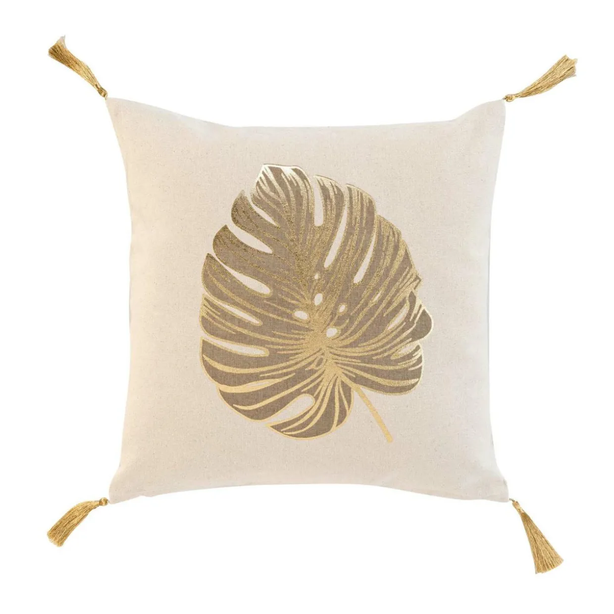 Coussin carré coton (40 x 40 cm) Mogador Beige