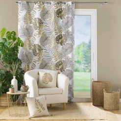 Coussin carré coton (40 x 40 cm) Mogador Beige