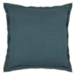 Coussin carré coton (45 x 45 cm) Helios Bleu
