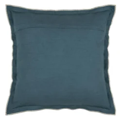 Coussin carré coton (45 x 45 cm) Helios Bleu