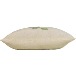 Coussin carré effet lin (45 x 45 cm) Eucalys Vert